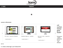 Tablet Screenshot of kaos.de